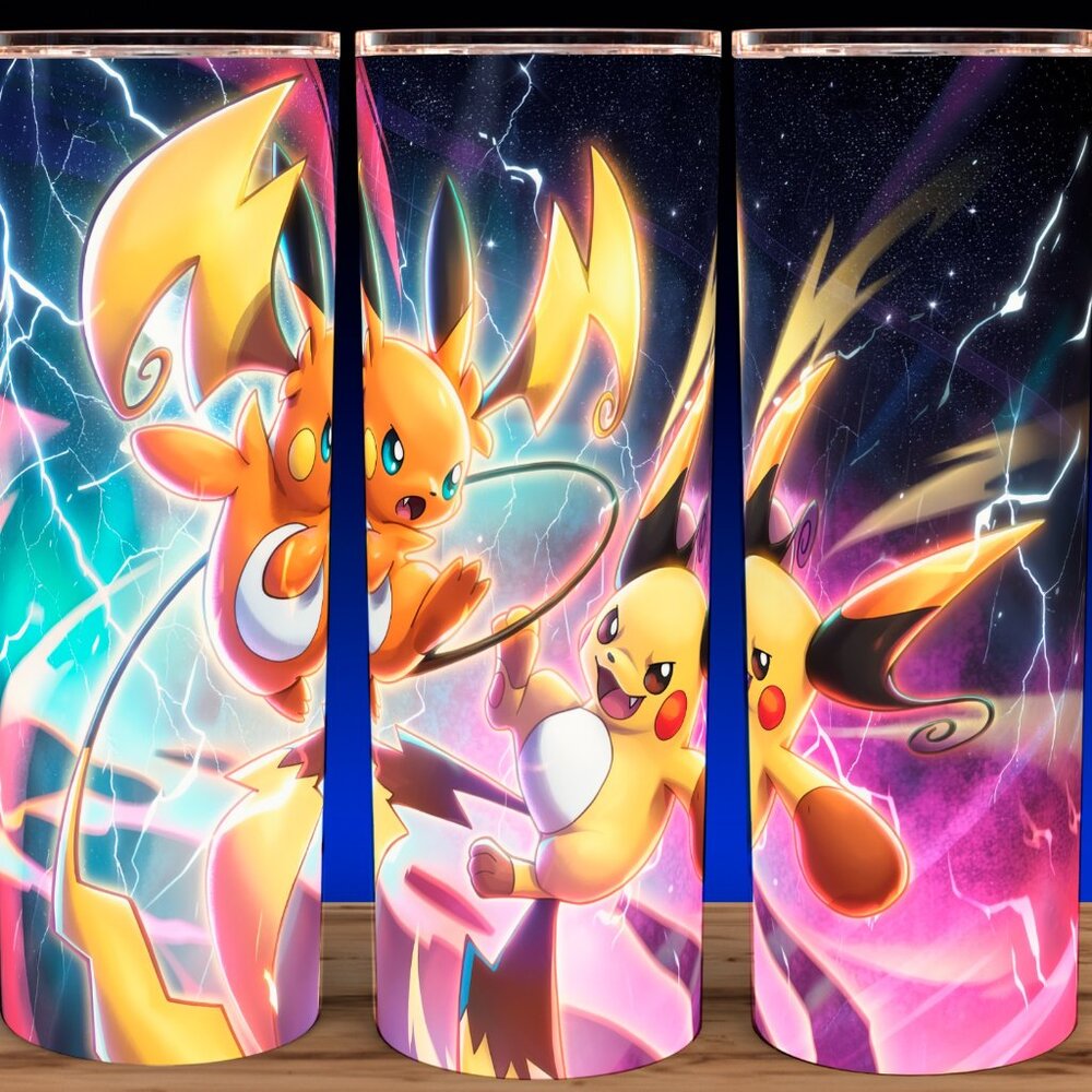 Mega Raichu X and Y Battle Pokemon Cup Mug Tumbler 20oz